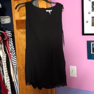 Black zebra black romper